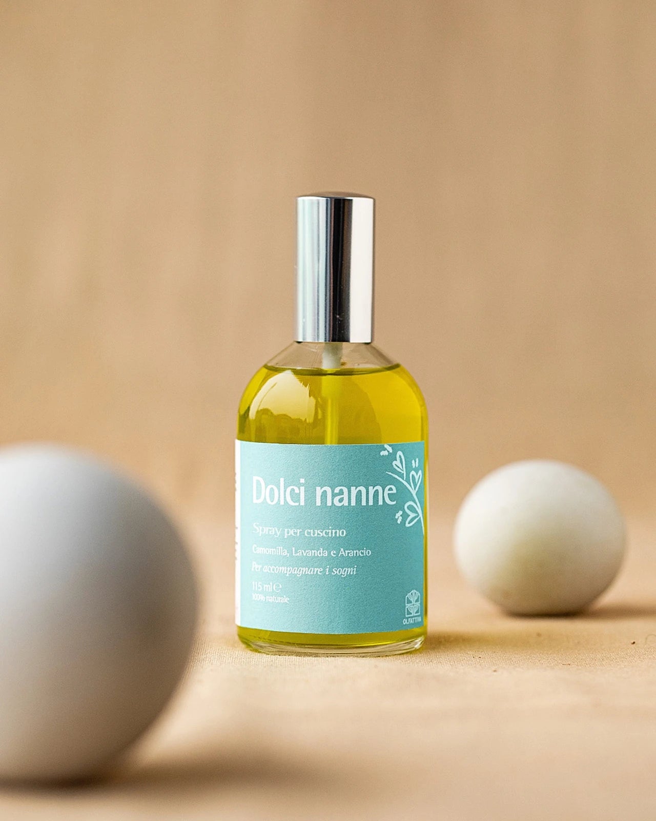 Dolci Nanne spray aromaterapia rilassante sonno Olfattiva 115ml lavanda camomilla arancio cuscini Roma