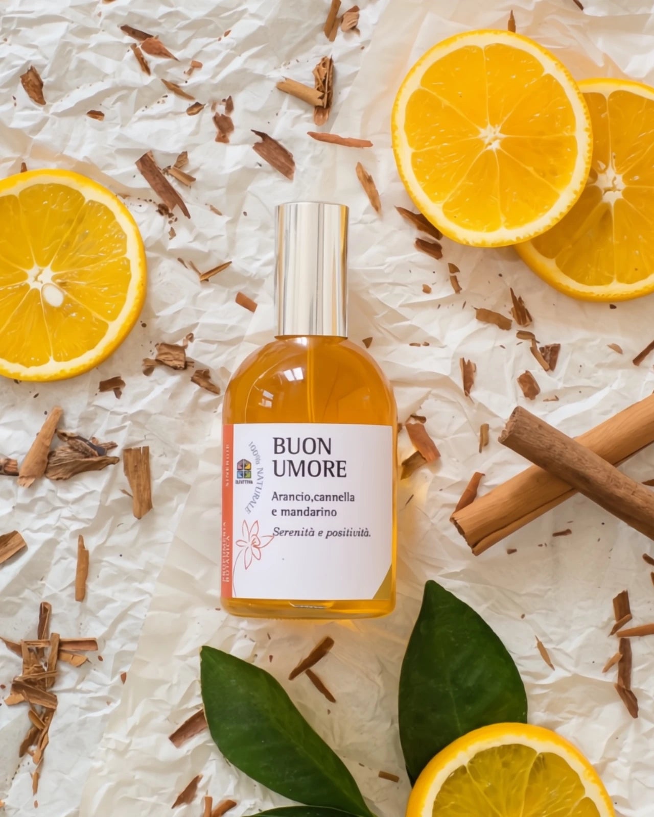 profumo naturale a base di oli essenziali | buon umore | olfattiva | roma