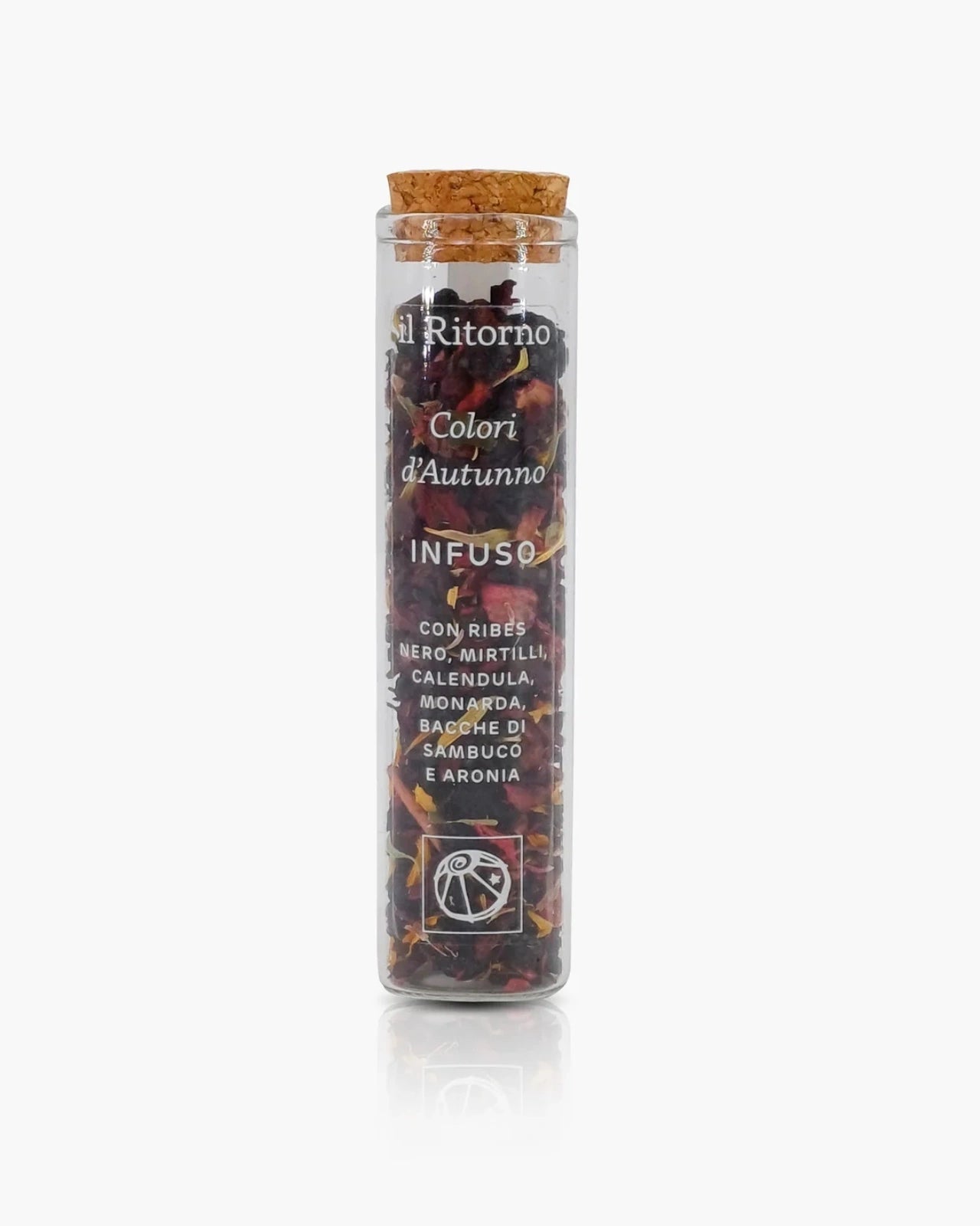 Infuso Biologico Made in Italy Colori d'Autunno con bacche sambuco aronia ribes nero mirtilli calendula monarda - Roma - 12 g