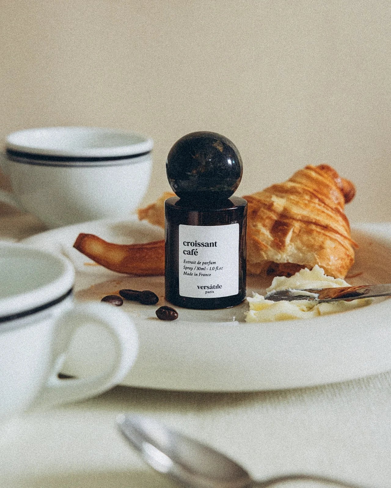 Croissant Café | Profumo Unisex con Note di Caffè e Vaniglia | Spray con Alcol di Grano Biologico