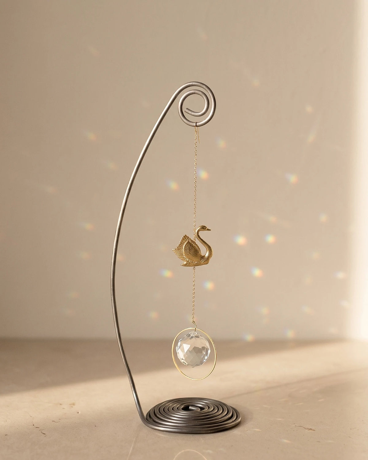 Heliophilia | Suncatcher Artigianale in Ottone con Cristallo