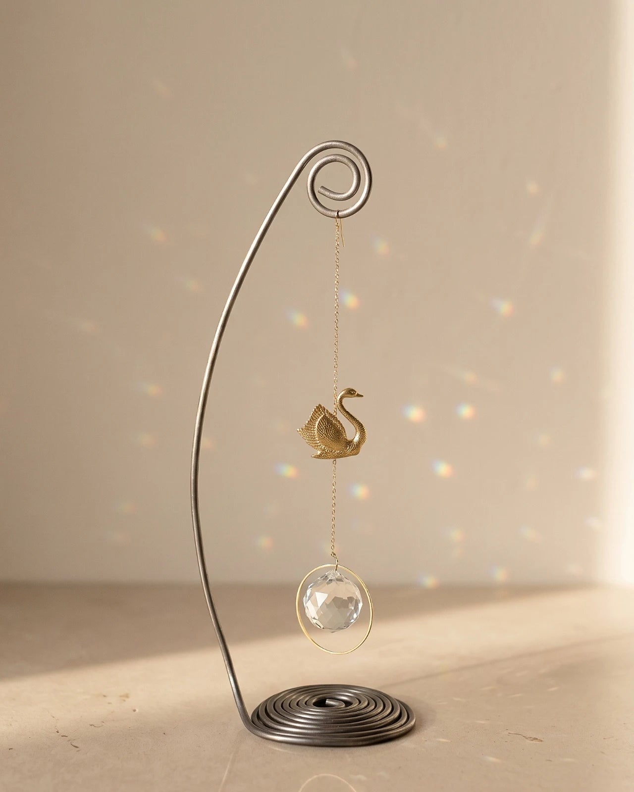 Heliophilia | Suncatcher Artigianale in Ottone con Cristallo