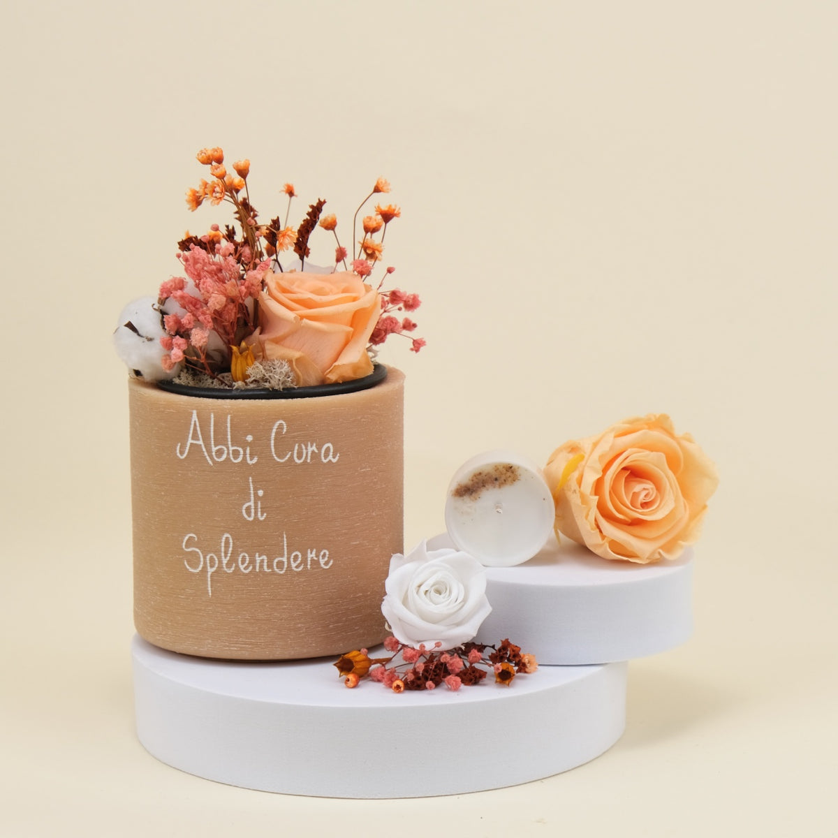 Sushi Flower: Vaso di Cera Personalizzato &amp; Bouquet Fiori Stabilizzati e Secchi