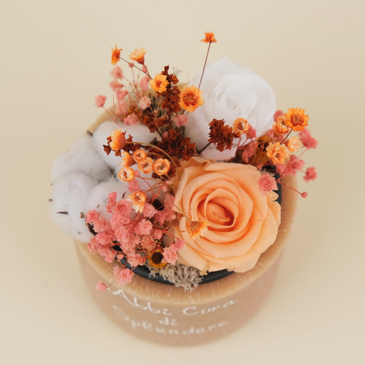 Sushi Flower: Vaso di Cera Personalizzato &amp; Bouquet Fiori Stabilizzati e Secchi