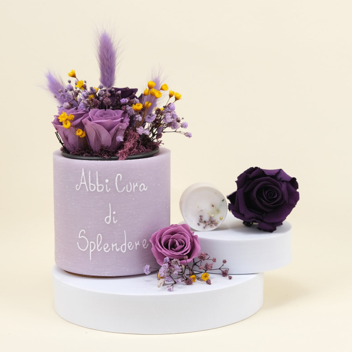 Sushi Flower: Vaso di Cera Personalizzato &amp; Bouquet Fiori Stabilizzati e Secchi