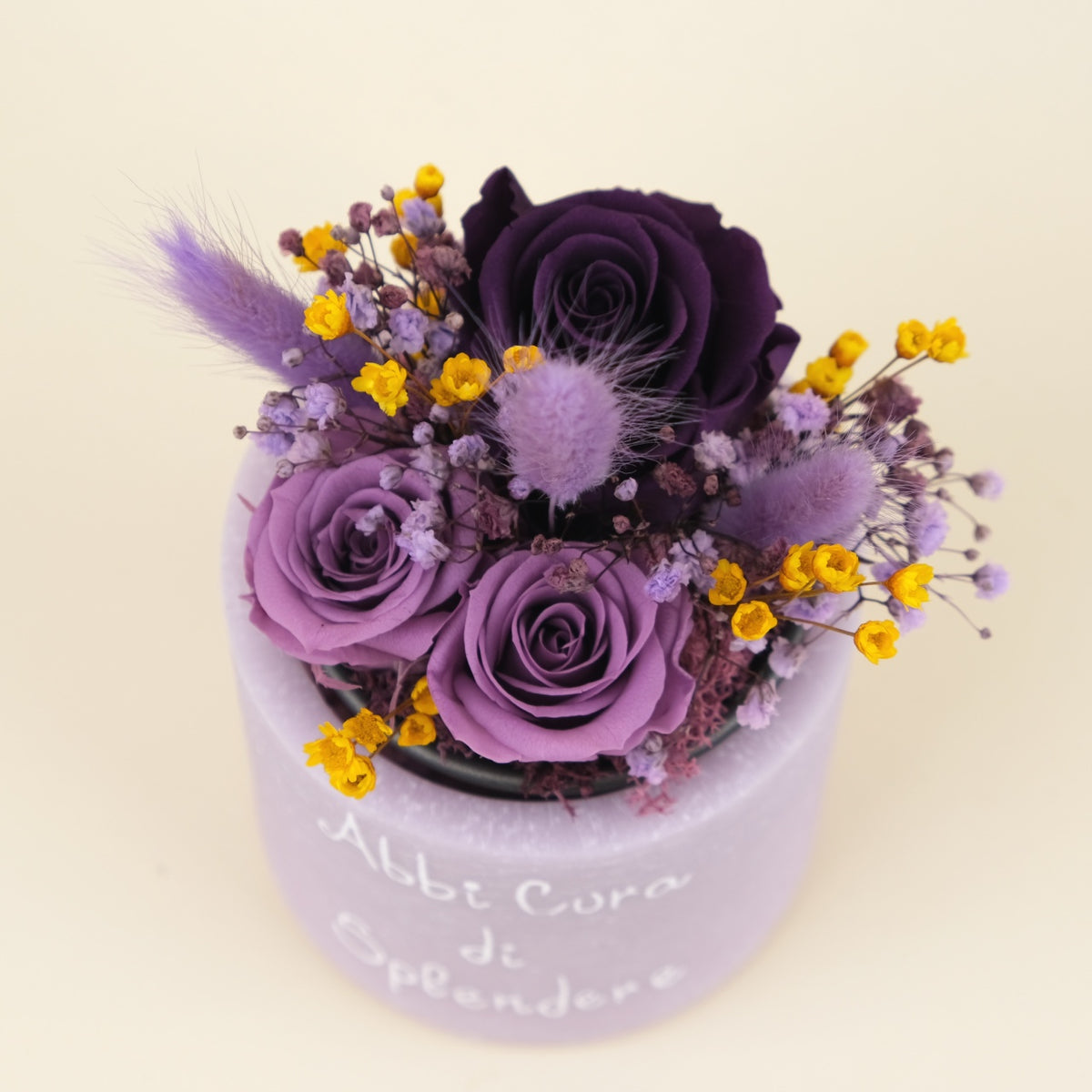 Sushi Flower: Vaso di Cera Personalizzato &amp; Bouquet Fiori Stabilizzati e Secchi