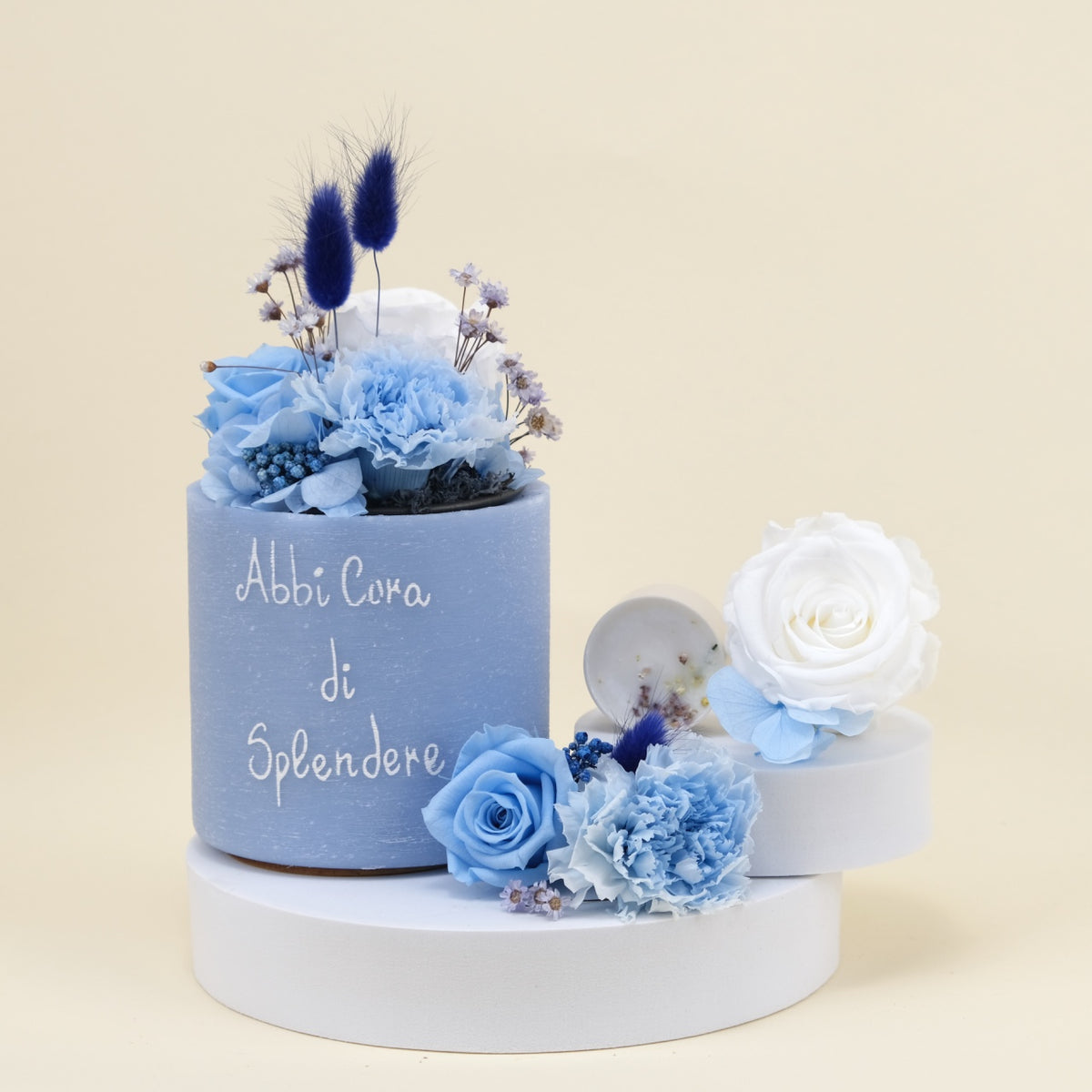 Sushi Flower: Vaso di Cera Personalizzato &amp; Bouquet Fiori Stabilizzati e Secchi