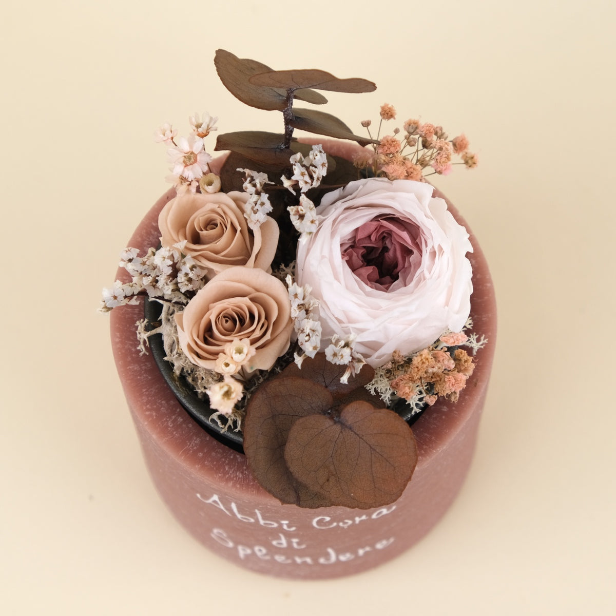 Sushi Flower: Vaso di Cera Personalizzato &amp; Bouquet Fiori Stabilizzati e Secchi