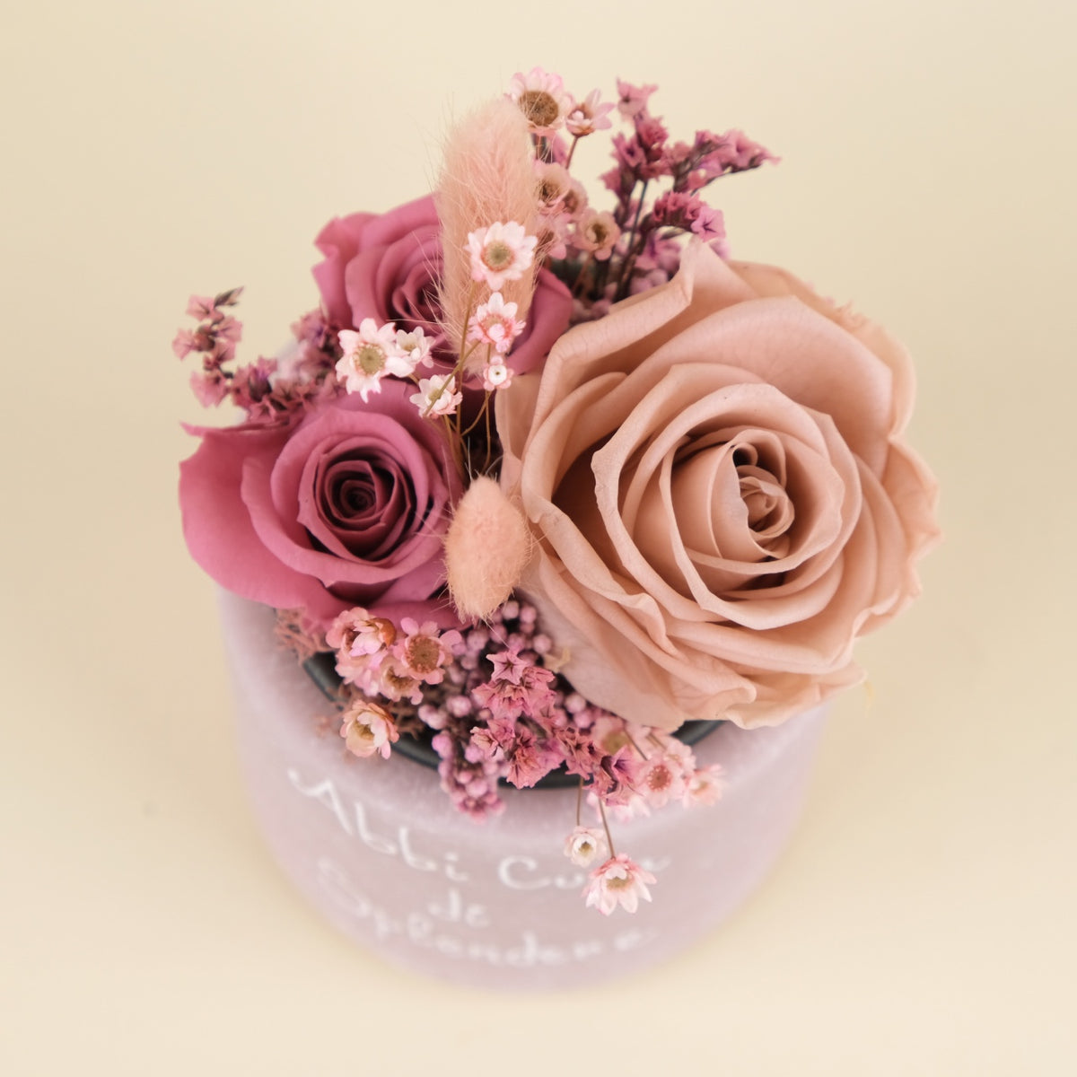 Sushi Flower: Vaso di Cera Personalizzato &amp; Bouquet Fiori Stabilizzati e Secchi