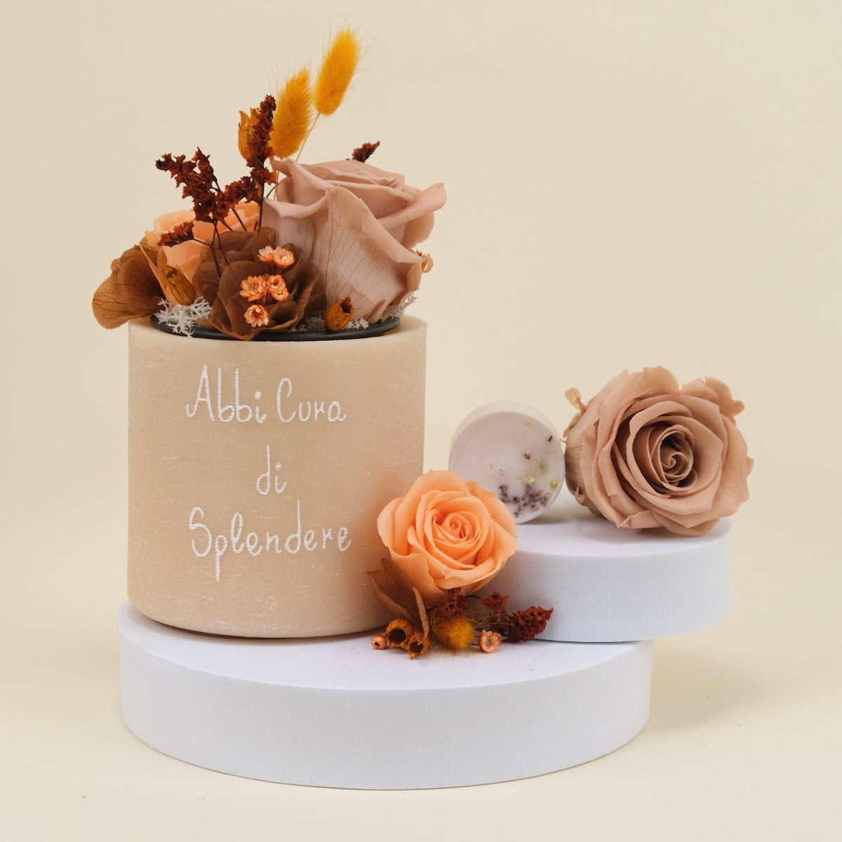 Sushi Flower: Vaso di Cera Personalizzato &amp; Bouquet Fiori Stabilizzati e Secchi