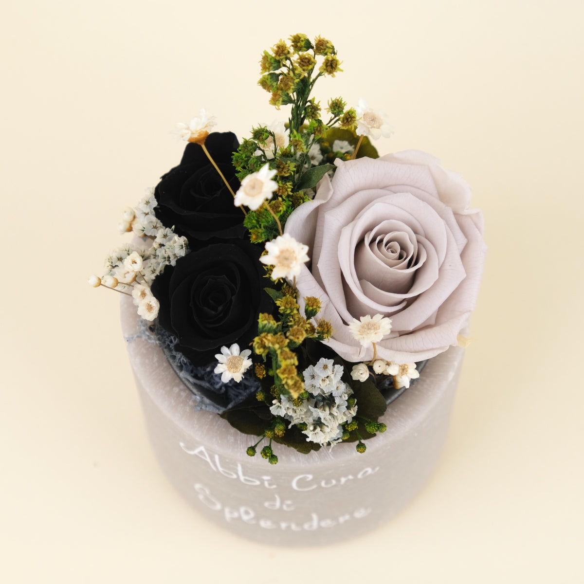 Sushi Flower: Vaso di Cera Personalizzato &amp; Bouquet Fiori Stabilizzati e Secchi