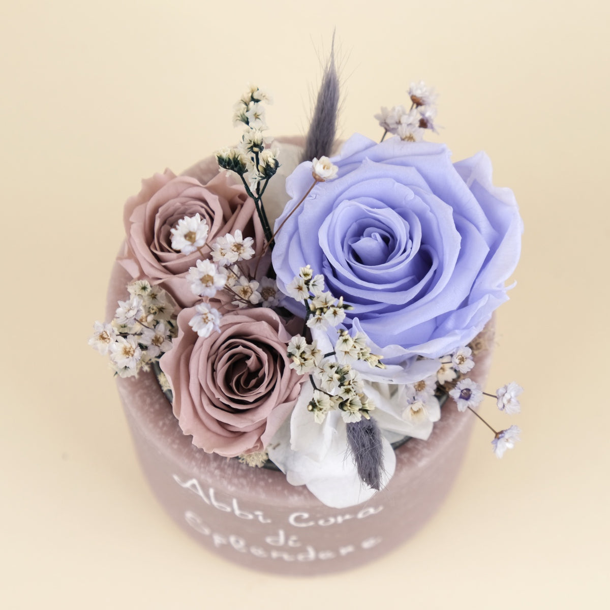 Sushi Flower: Vaso di Cera Personalizzato &amp; Bouquet Fiori Stabilizzati e Secchi