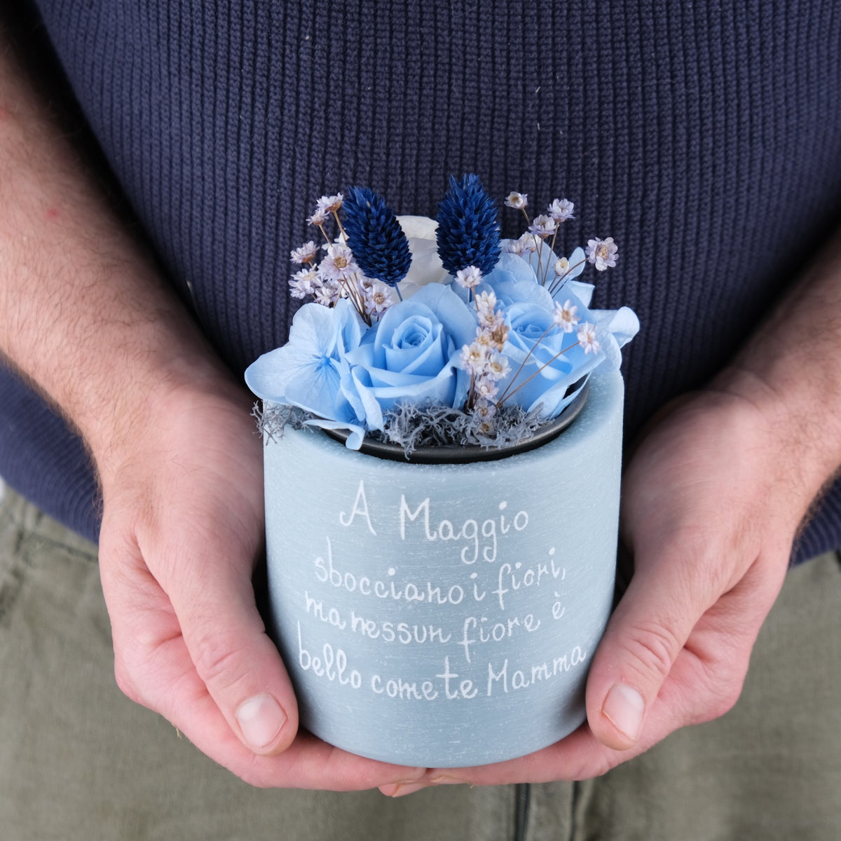 Sushi Flower: Vaso di Cera Personalizzato &amp; Bouquet Fiori Stabilizzati e Secchi