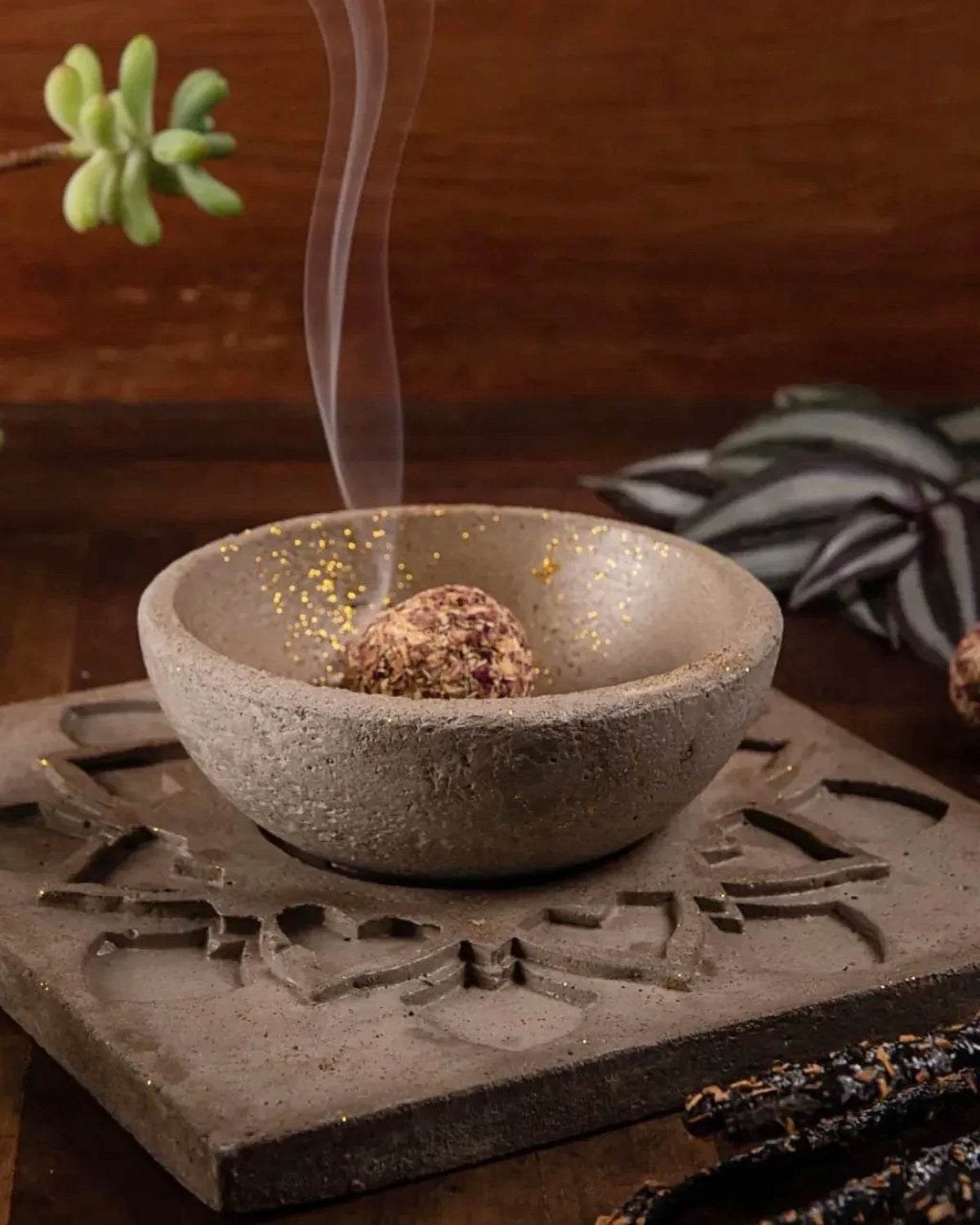 Bombitas di Sagrada Madre | Sfere di smudge naturali sostenibili per rituali intenzionali di fumiginazione con erbe sacre e resine - incensi naturali roma