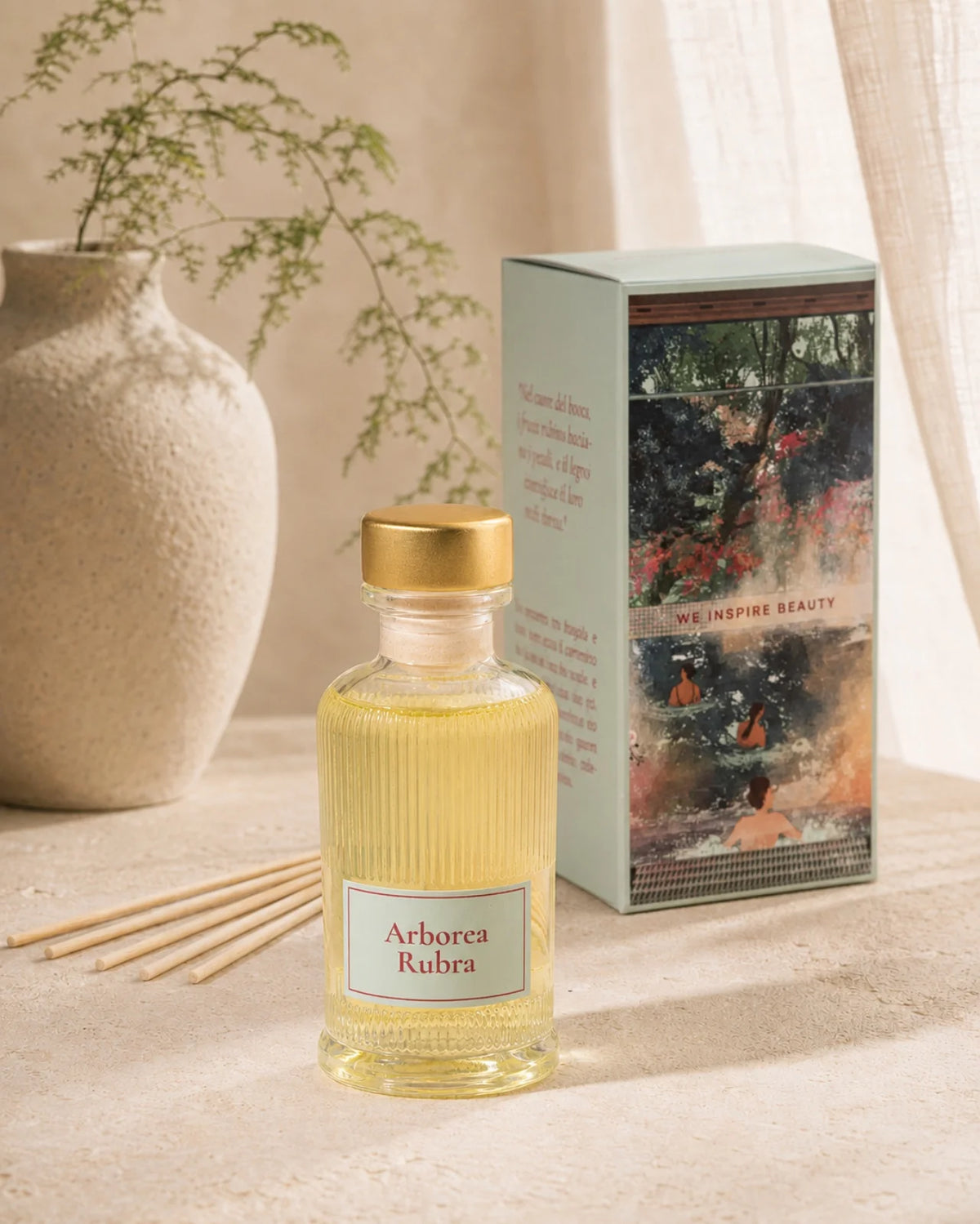 Diffusore a bastoncini per ambiente fragranza elegante con rosa gelsomino e muschio per profumare casa | Made in Italy - Io Sono La Luce Roma
