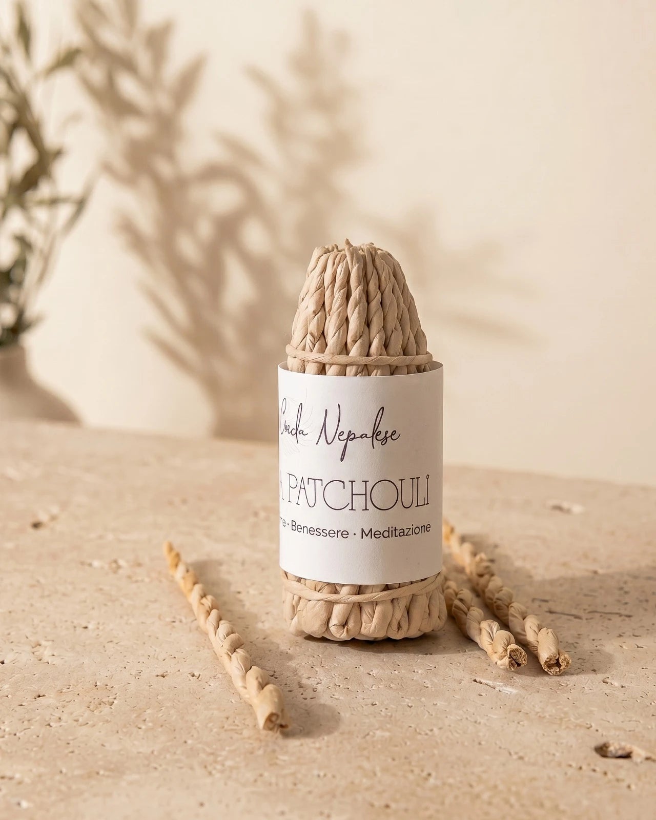 mazzetto-fascio di corde di incenso naturale nepalese artigianale al profumo di patchouli